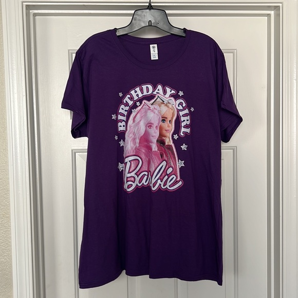 Delta Soft New Purple Birthday Girl Barbie Graphic Tee Size 2XX, 💯 % Cotton!NWT - Picture 6 of 8